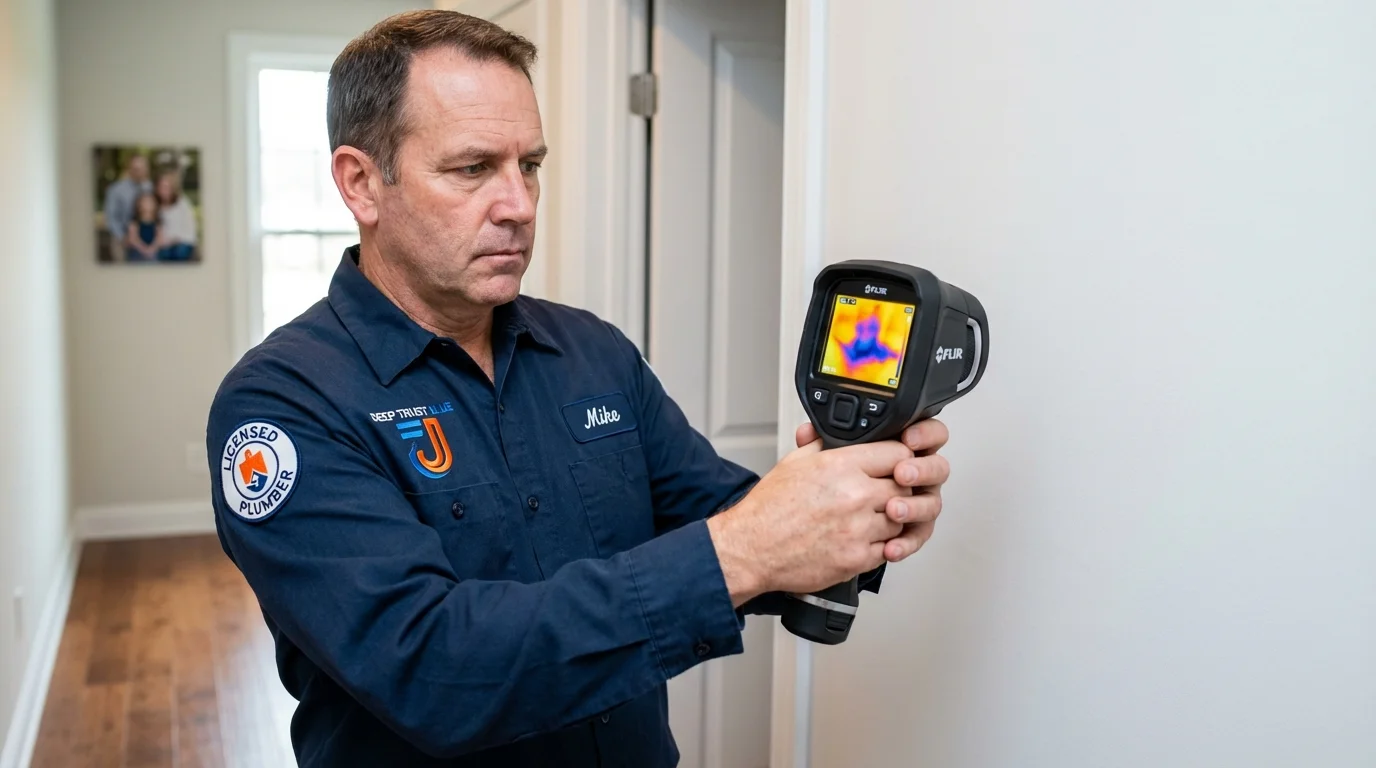 Thermal imaging leak detection by Johns Plumbing LLC in Carrier Mills